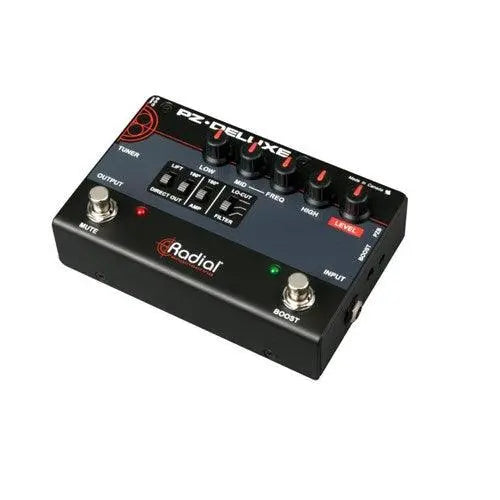 Radial Engineering PZ DELUXE Acoustic instrument preamp w/parametric EQ and built-in Radial DI