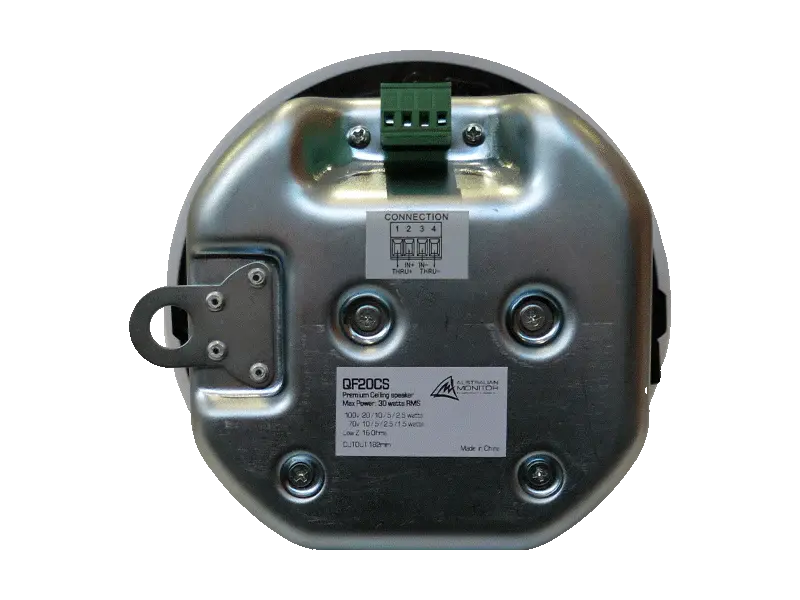 Australian Monitor QF20CS Ceiling Speaker 4" & 20mm coaxial driver 20 Watts 100V - Koala Audio