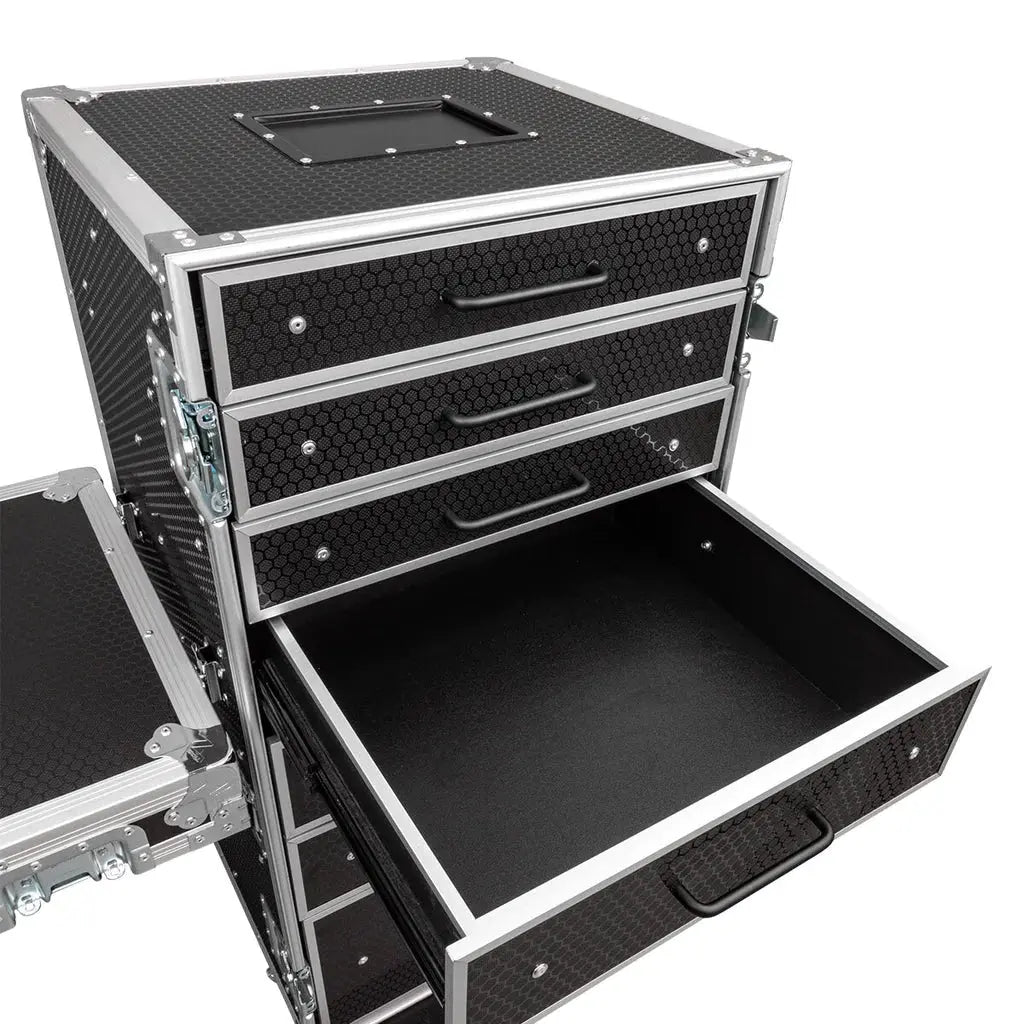 Titan AV Workstation Pro 7 Drawer with Table Road Case