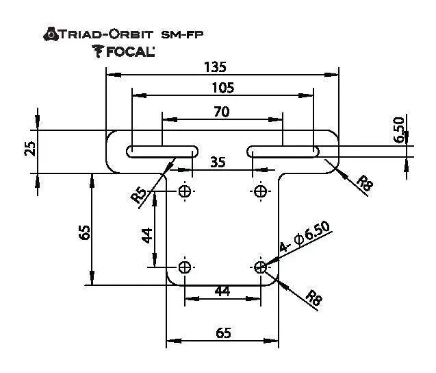 Triad-Orbit SM-FP Speaker Mounting Plate for Focal Speakers - Koala Audio