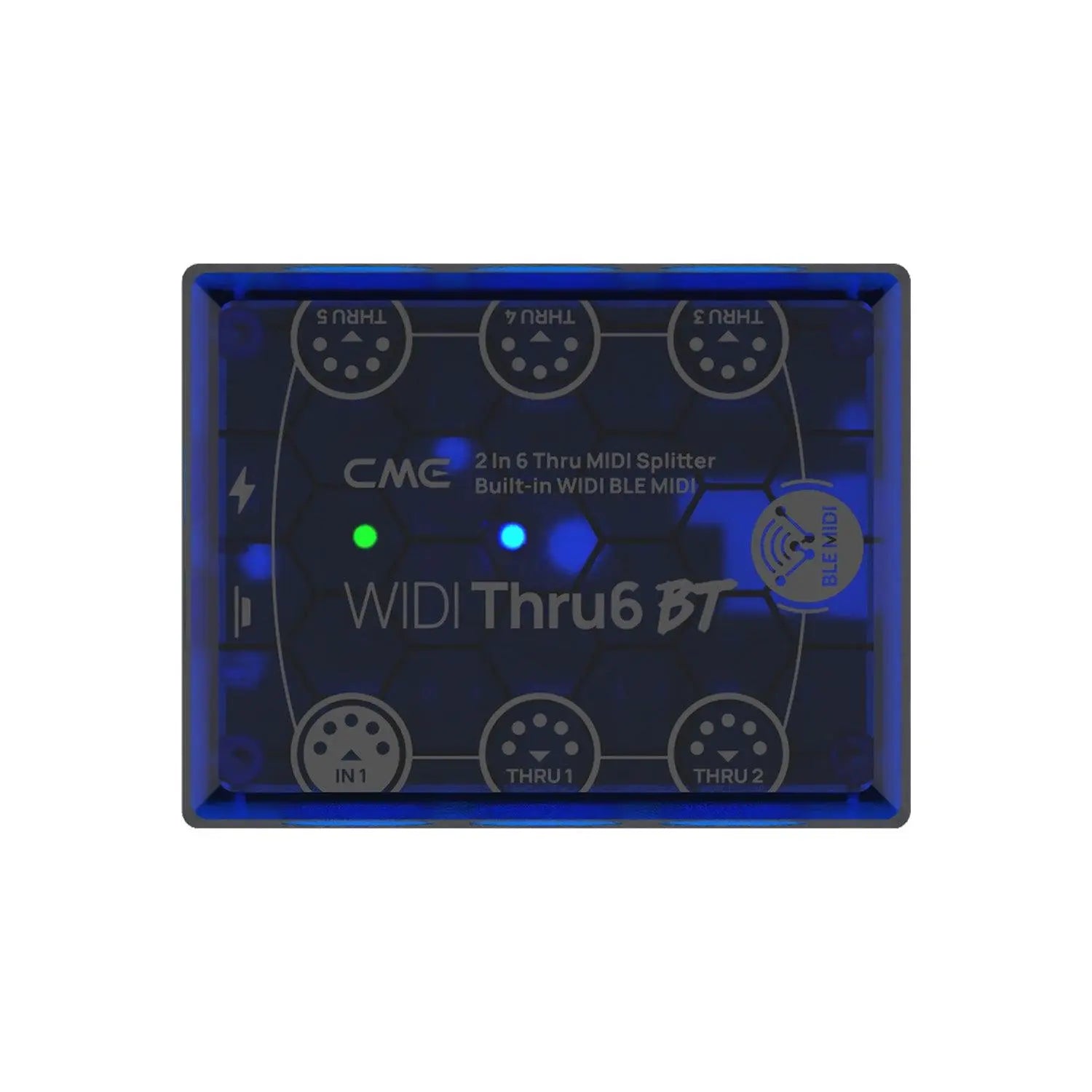 CME WIDI Thru6 BT 2-in 6-out MIDI Thru/Splitter with integrated WIDI - Koala Audio