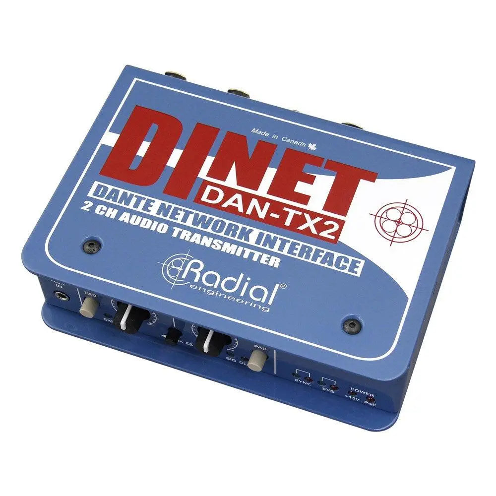 Radial DAN-TX2 DiNET Dante over Ethercon - Koala Audio