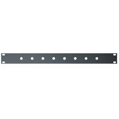 QuikLok RS281 1-U rack panel with mounting holes for 8 jack sockets (6.3mm) - Koala Audio