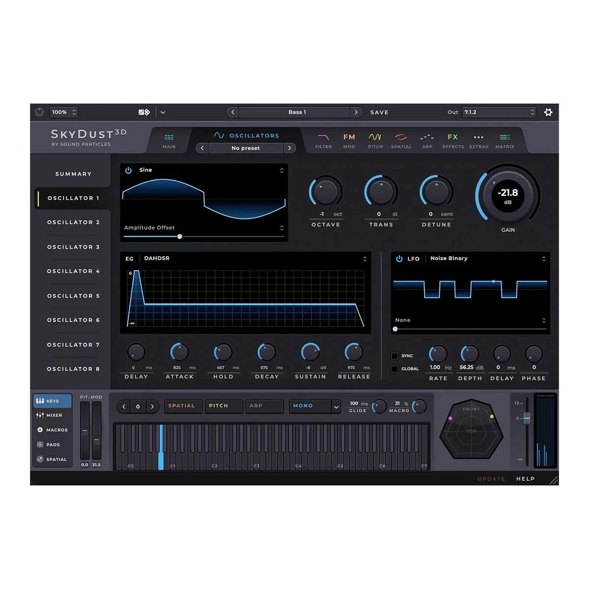Sound Particles SkyDust 3D Immersive Synth Plug-In