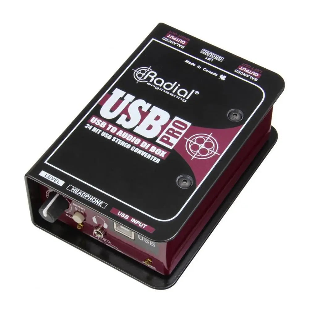 Radial USB-PRO High-Resolution Stereo Digital Audio Converter & Direct Box - Koala Audio