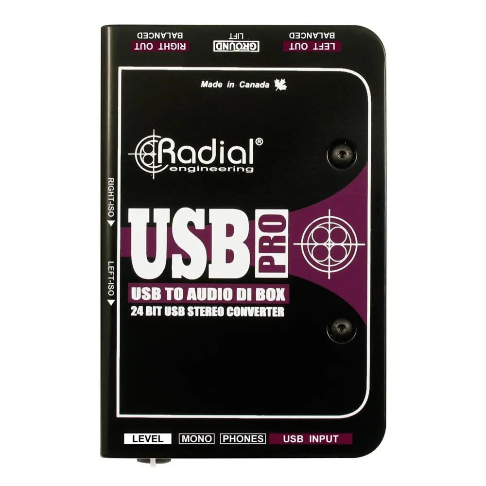 Radial USB-PRO High-Resolution Stereo Digital Audio Converter & Direct Box - Koala Audio