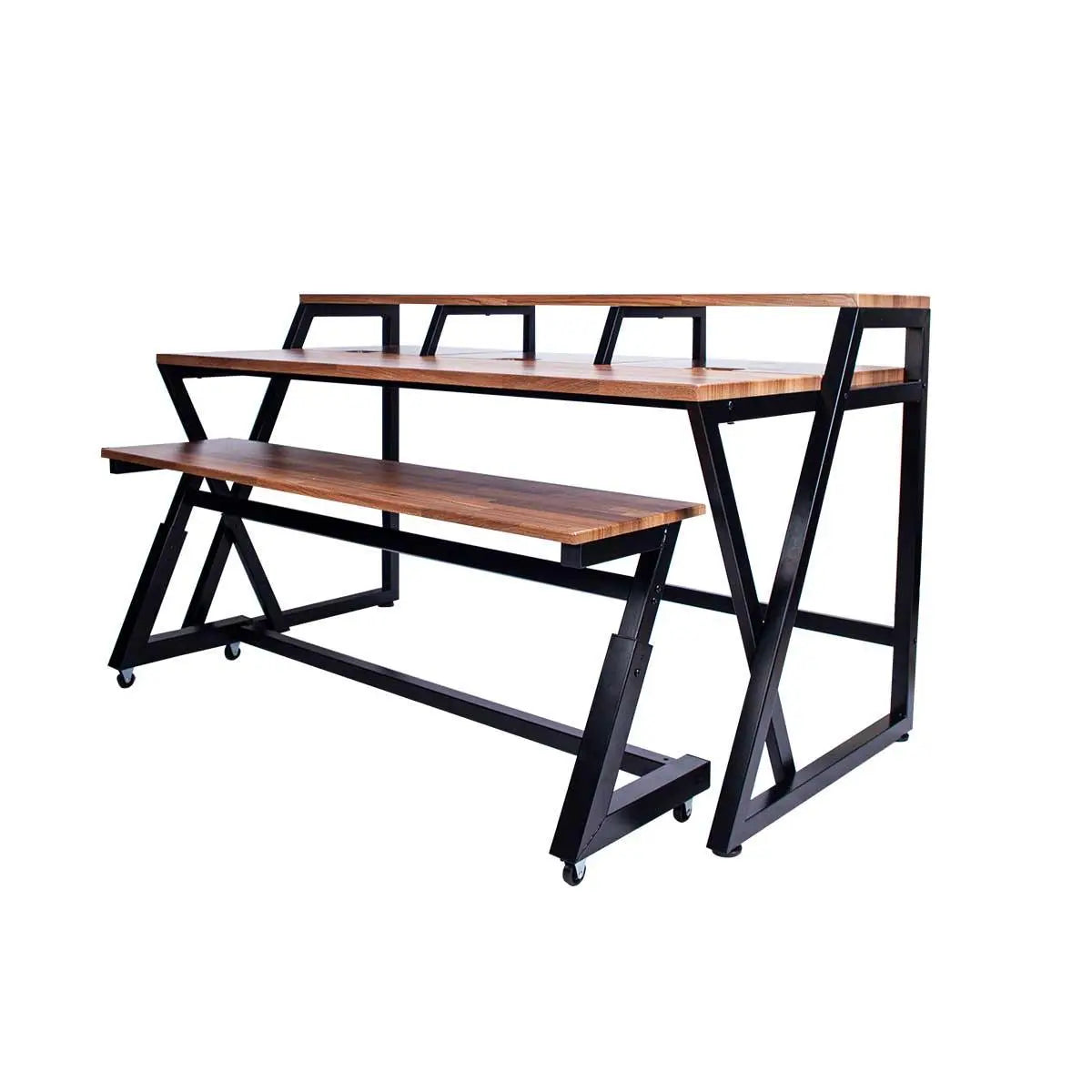 Wavebone HEADQUARTER™ Z Ergonomic Studio Workstation with Height-Adjustable Keyboard Trolley - Koala Audio