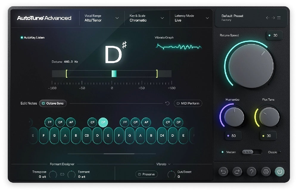 Antares Unveils AutoTune Advanced: Tight Tuning That Finally Keeps the Vibrato