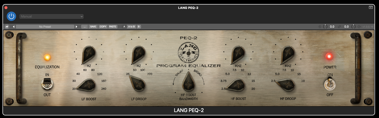 LANG Electronics Inc. introduces&nbsp;Lang PEQ-2&nbsp;plug-in