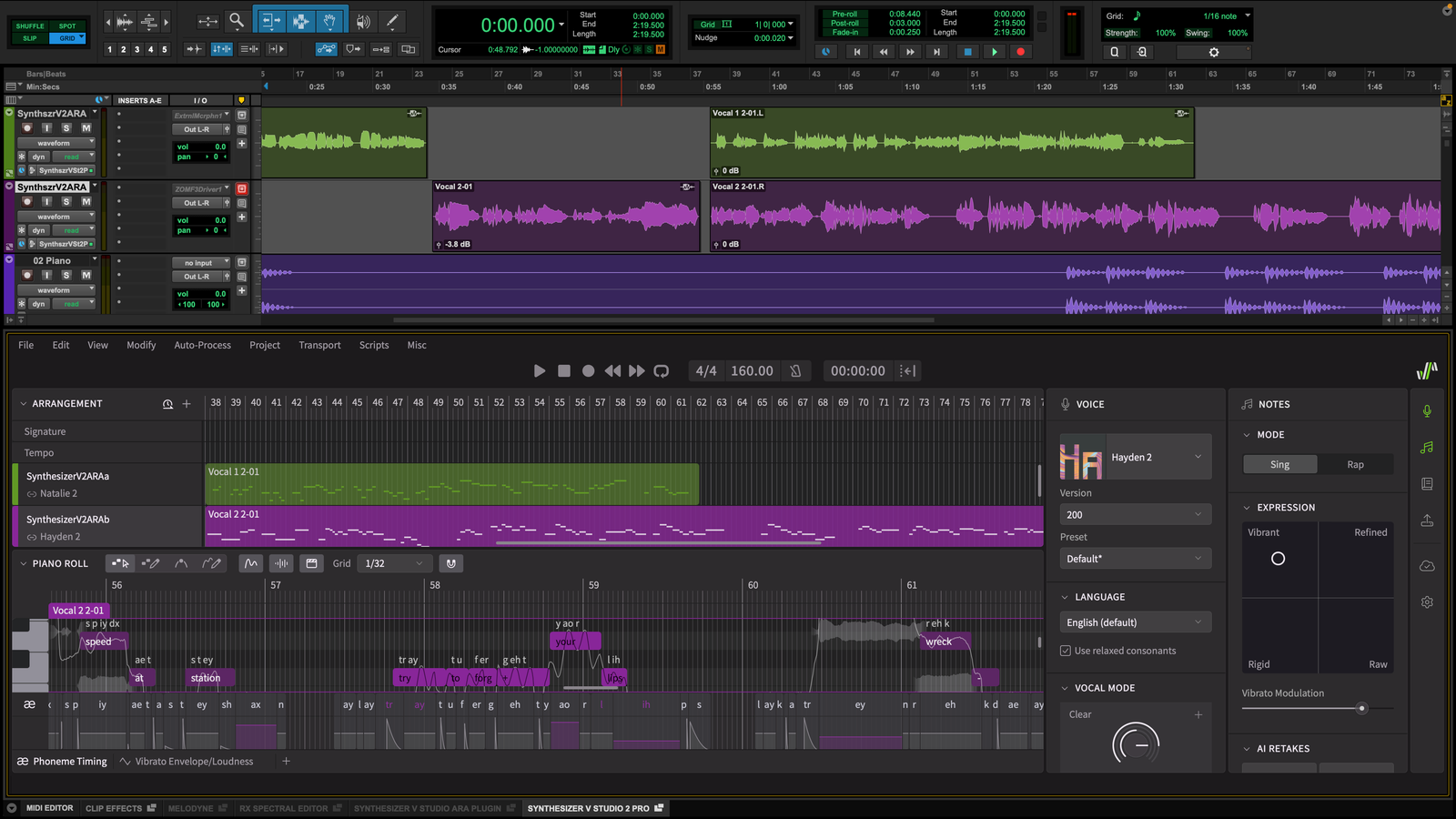 Dreamtonics Synthesizer V Studio 2 Pro 2.1.0 update