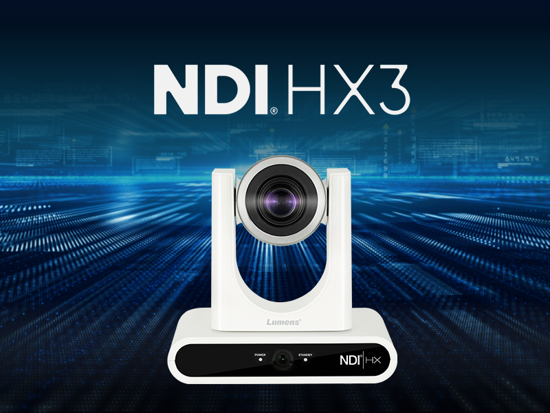 Lumens VC-TR40N AI-Powered NDI HX3 Auto-Tracking Camera