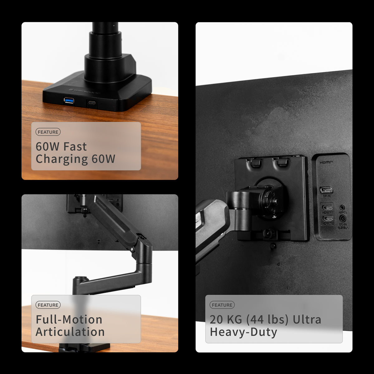 Wavebone Titan Link Heavy Duty Monitor Arm