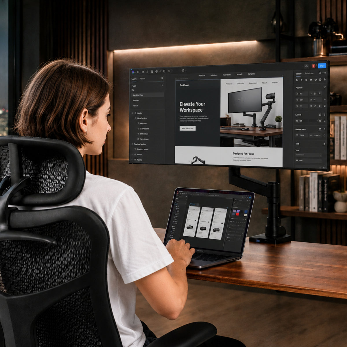 Wavebone Titan Link Heavy Duty Monitor Arm