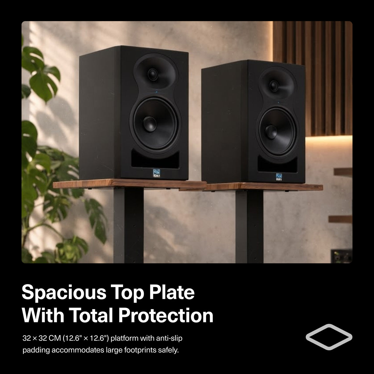 Wavebone Grand Apollo High Load-Bearing Speaker Stands (PAIR)