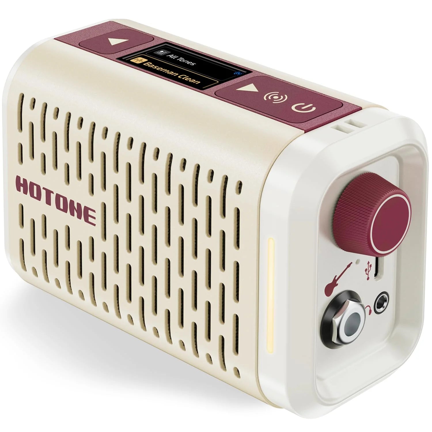 Hotone Pulze Mini Modelling Guitar Amp (White)