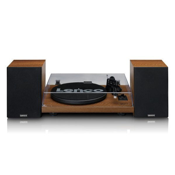 Lenco LS-480 Record Player Plus 2 External Speakers – Wood