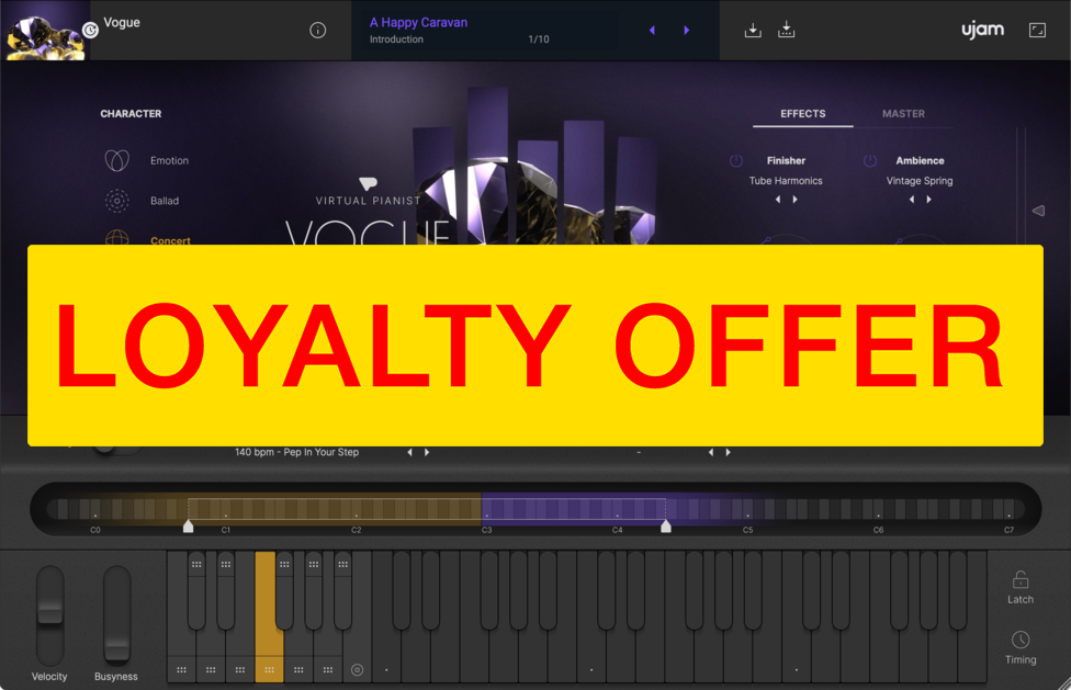 UJAM VOGUE Loyalty Offer — UJAM