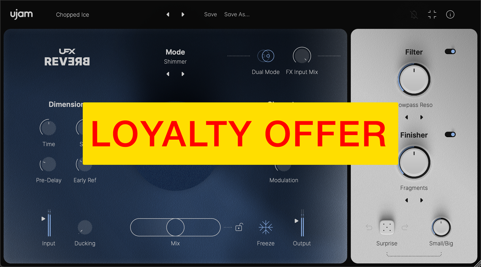 UJAM UFX REVERB 2 Loyalty Offer — UJAM