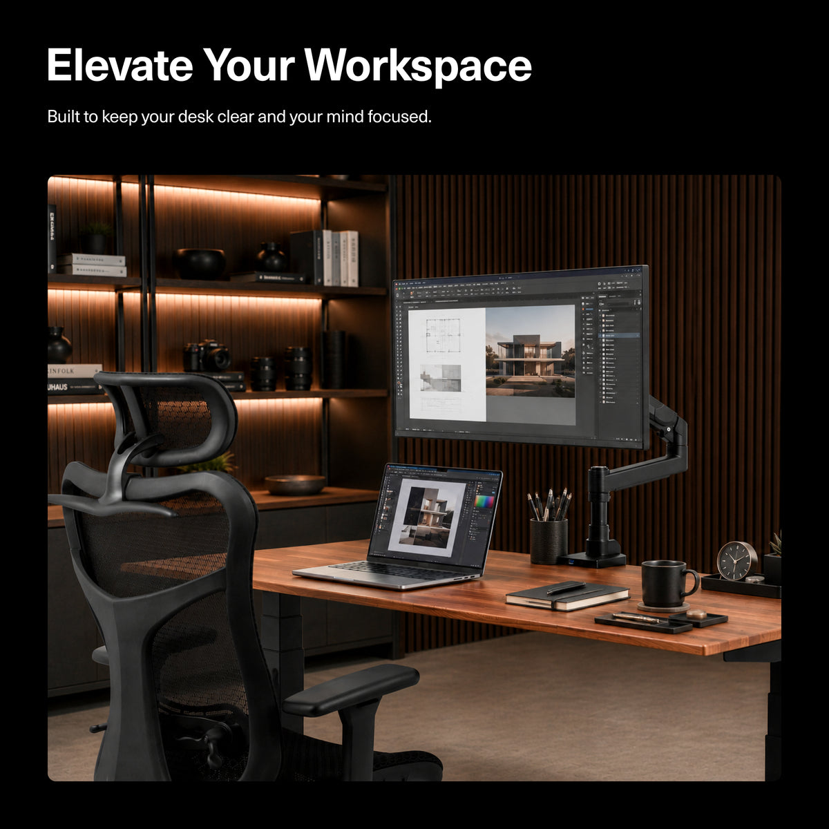 Wavebone Titan Link Heavy Duty Monitor Arm