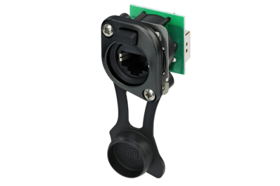 Neutrik NE8FDP-B-TOP etherCON TOP feedthrough chassis connector (Pack of 50)