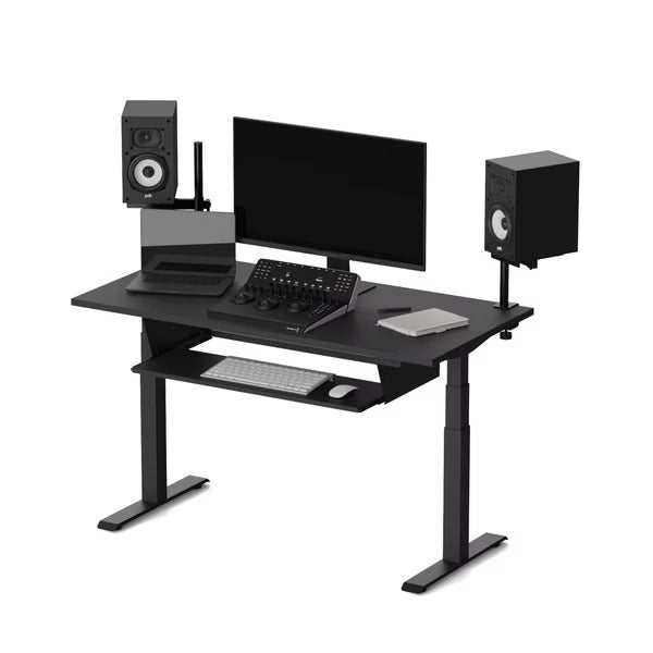 Wavebone Starship Motorised Studio Desk with speaker stands