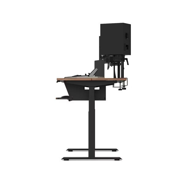 Wavebone Starship Motorised Studio Desk with speaker stands