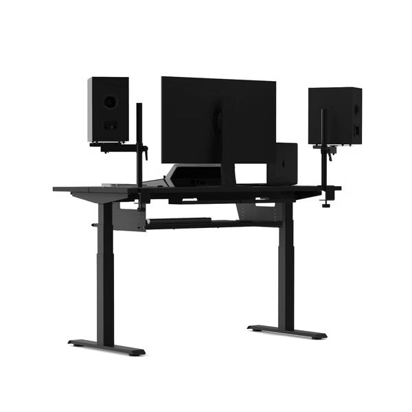 Wavebone Starship Motorised Studio Desk with speaker stands