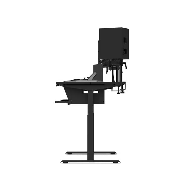 Wavebone Starship Motorised Studio Desk with speaker stands