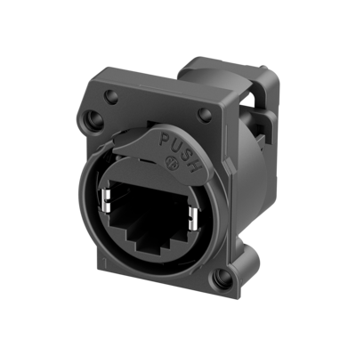 Neutrik NE8FAV-C5-DAE Vertical PCB mount RJ45 receptacle CAT5e A series (Pack of 100)