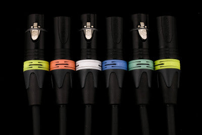 Neutrik Neon colored coding rings - (Mixed Pack of 20)