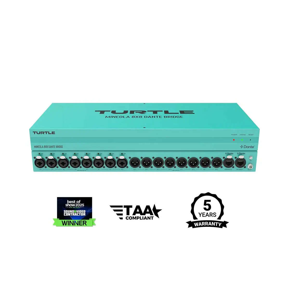 Turtle AV  Mineola 8x8  DANTE Bridge Turtle AV