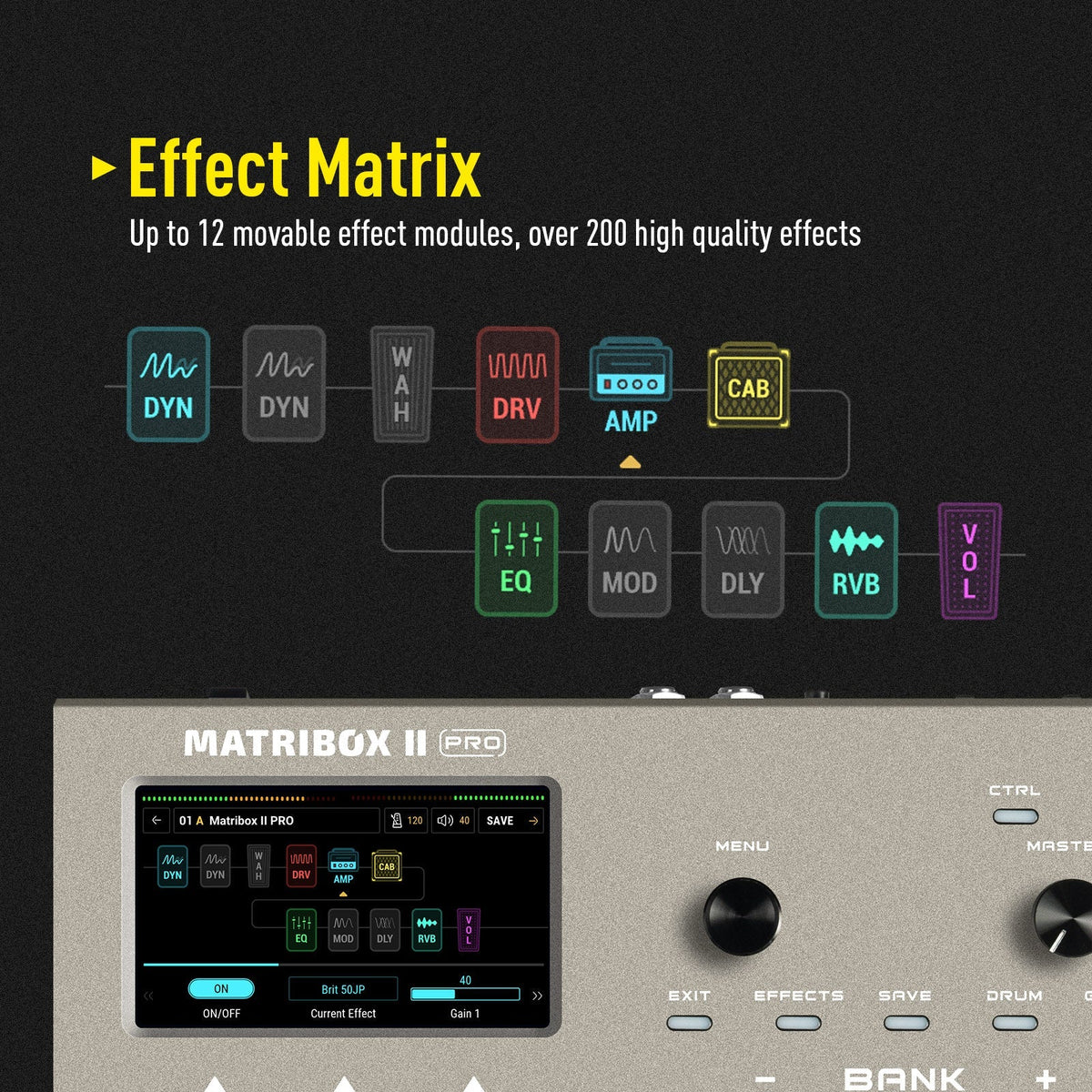 Sonicake Matribox II Pro Multi-Effects Guitar Pedal