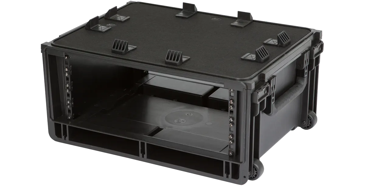 SKB 1SKB-ISF4U Injection Molded 4U Studio Flyer Rack Case