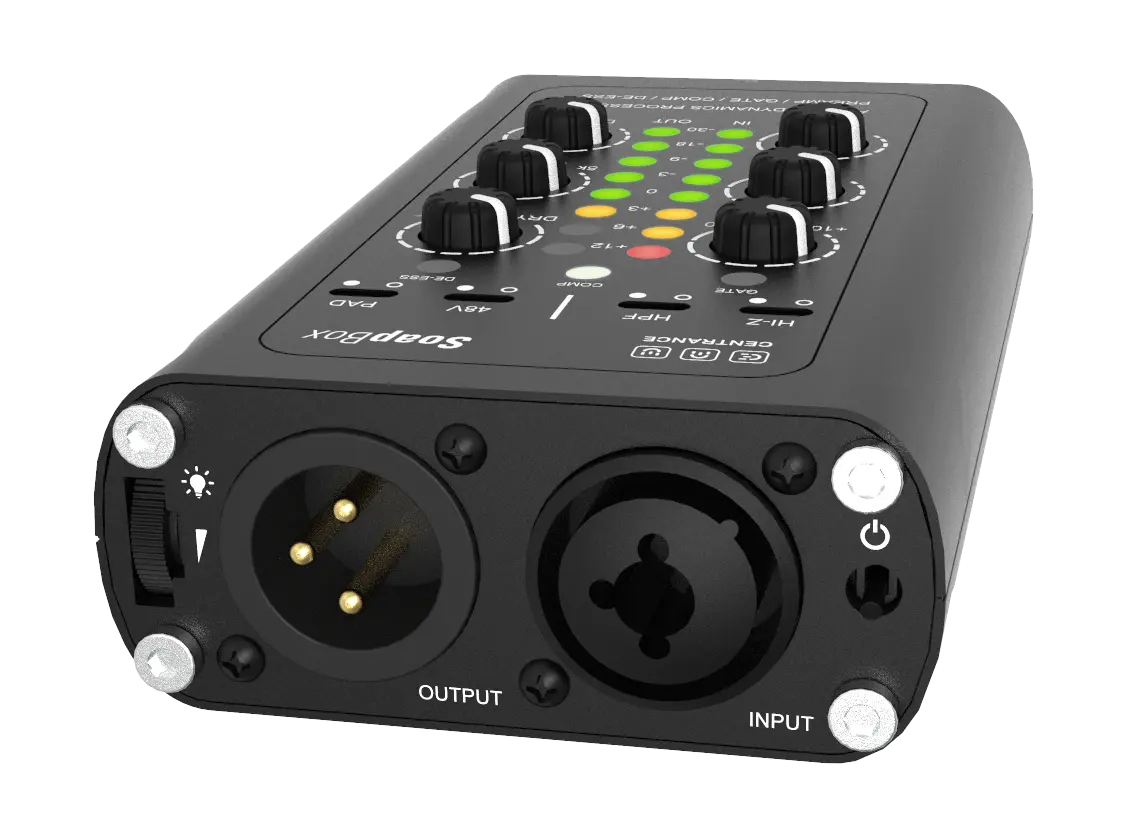 Centrance SoapBox Premium Preamp / Gate / Compressor / De-Esser, with linking