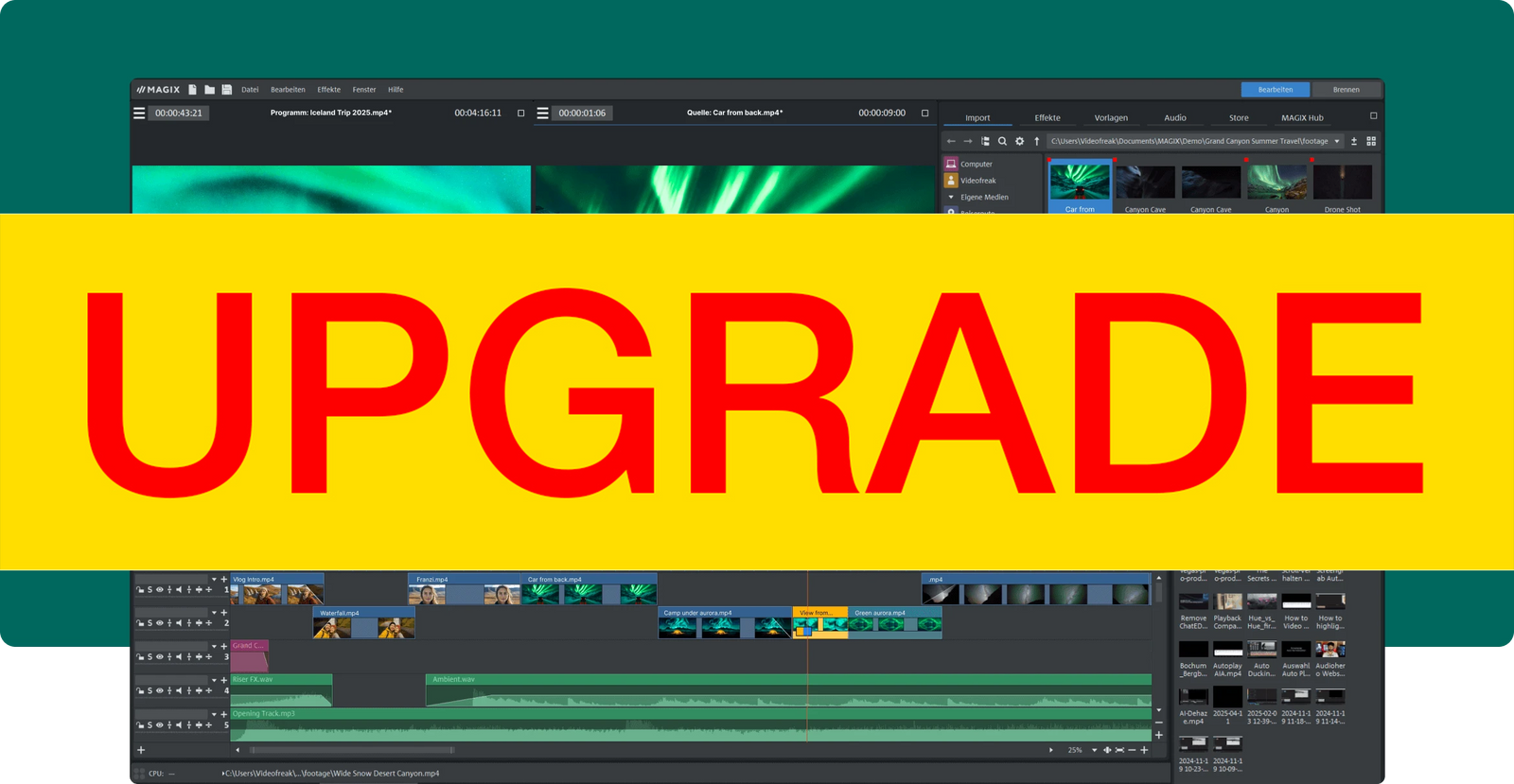 MAGIX Video Pro X 17 upgrade — MAGIX