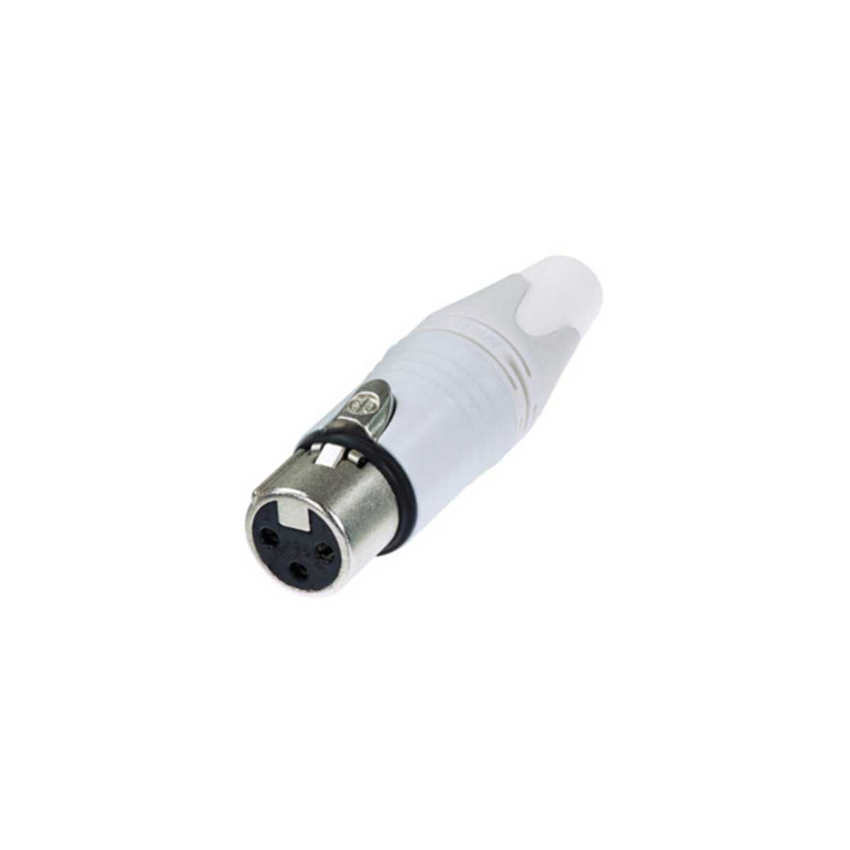 Neutrik NC3FXX-WT 3 pole female XLR connector with white housing