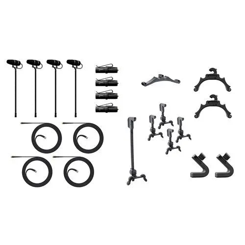 4099 CORE+ Classic Touring Kit, 4 Mics and accessories, Loud SPL DPA Microphones