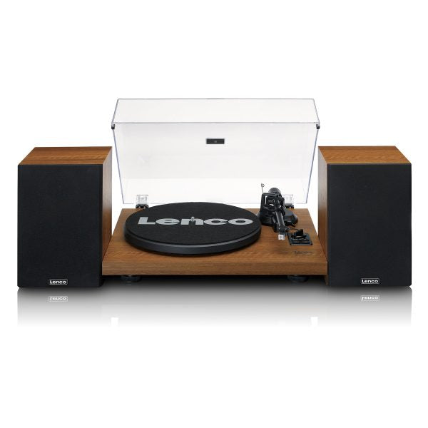 Lenco LS-480 Record Player Plus 2 External Speakers – Wood