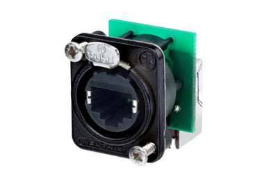 Neutrik NE8FDP-R-B RJ45 right angle feedthrough black (Pack of 100)