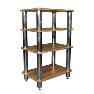 Silcron Steelseries 4 Shelf Hi-Fi Rack – Timber