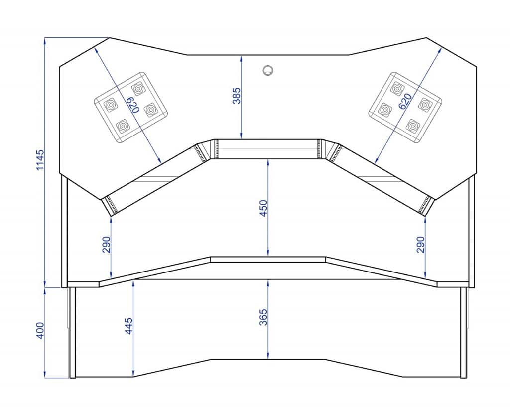 Zaor Miza X2 Studio Desk - Black Edition