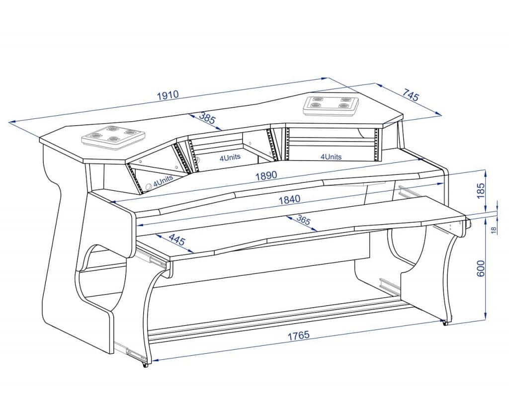 Zaor Miza X2 Studio Desk - Black Edition