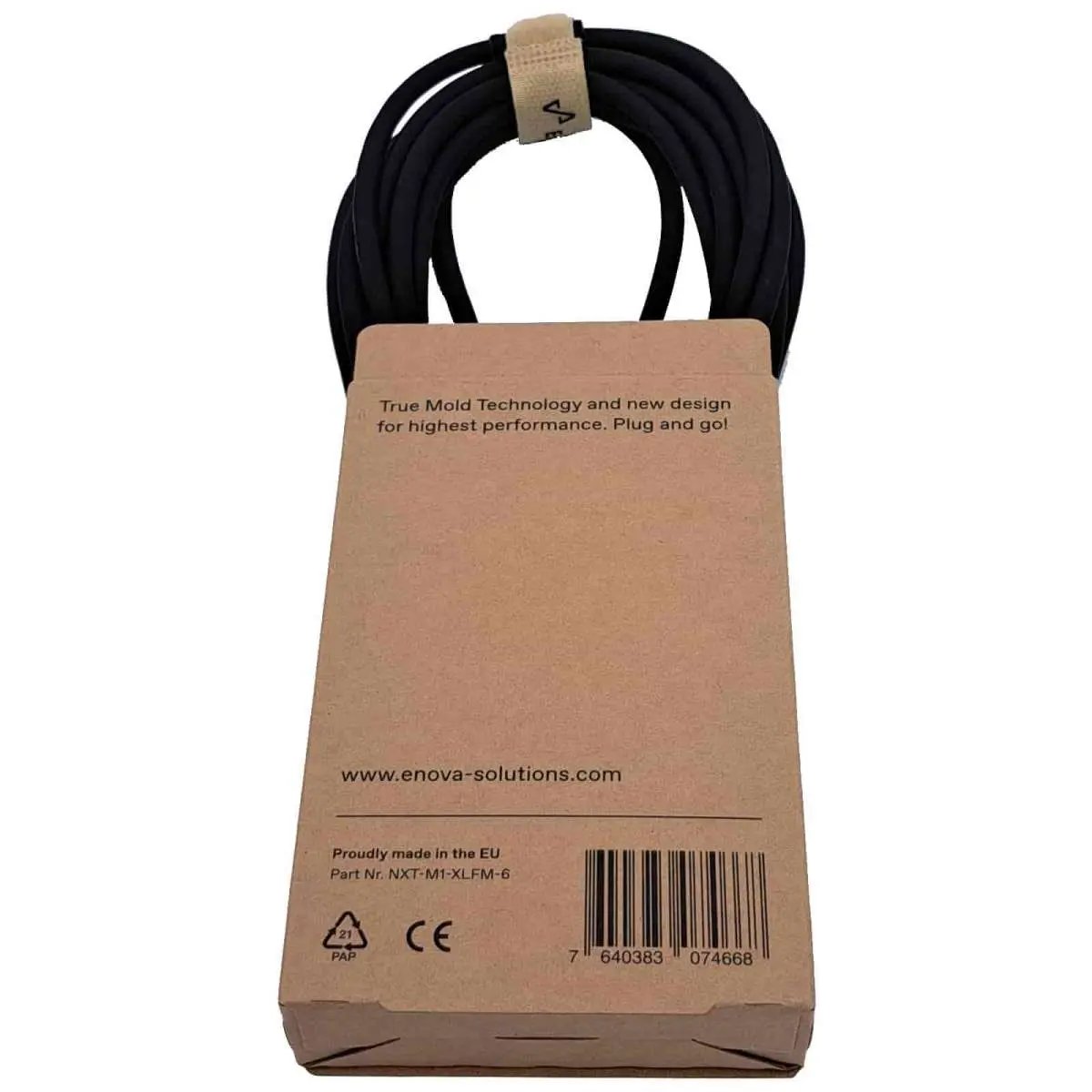 Enova NXT-M1-XLFM-6 6 m Microphone Cable XLR 3 pin female to male - True Mold Technology EnovaNxt