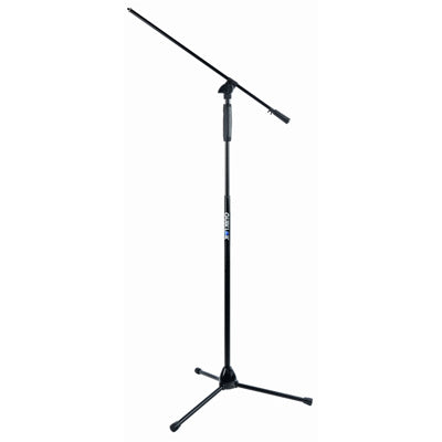 QuikLok A989 BK One-Hand Clutch tripod base mic stand w/telescopic boom - BK