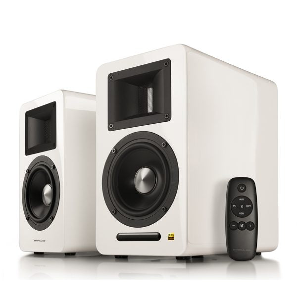 A100 Active Speaker System with HiRes Audio – White