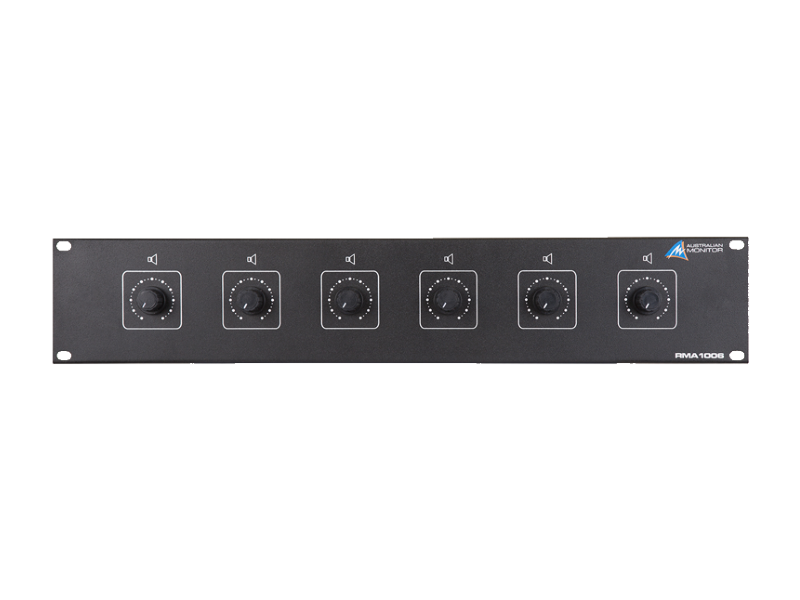 RMA1006 Attenuator 6 x 100W Rack Mount - Australian Monitor