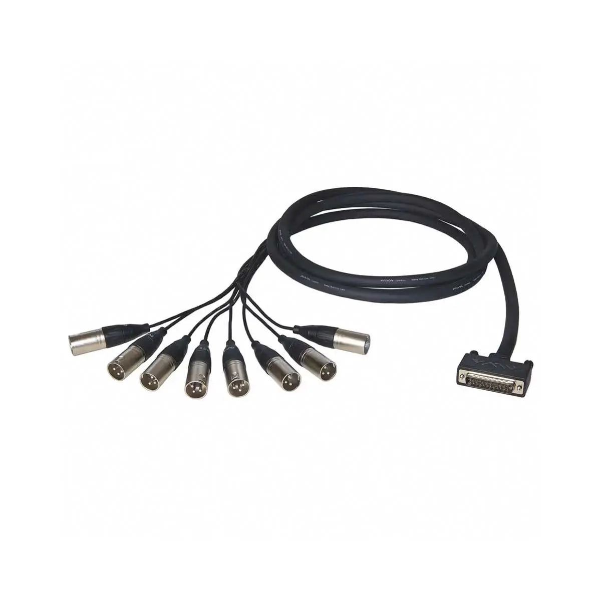 ALVA  AO25-8X10 Analogue Breakout Cable DB25 Male to 8 x XLR Male 10m ALVA