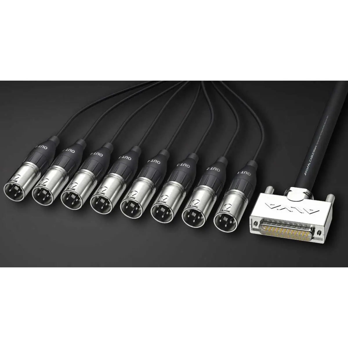 ALVA D-Sub25 male to 8 x XLR male D-Sub male &lt;&gt; XLR male