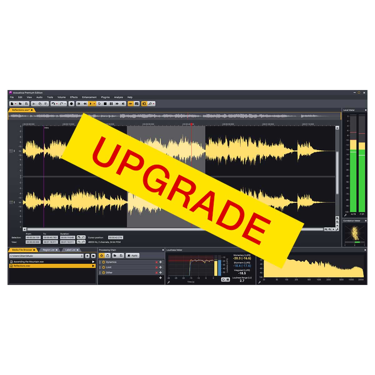 Acon Acoustica Standard &gt; Premium Upgrade (Serial Nr + Download)