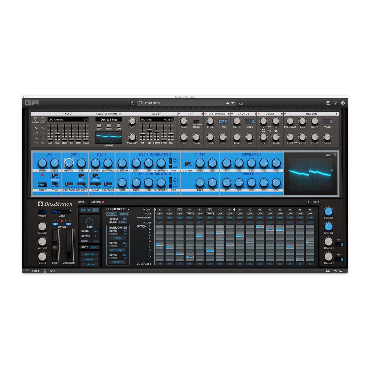 GForce Novation Bass Station Plug-In (Serial nr + Download)